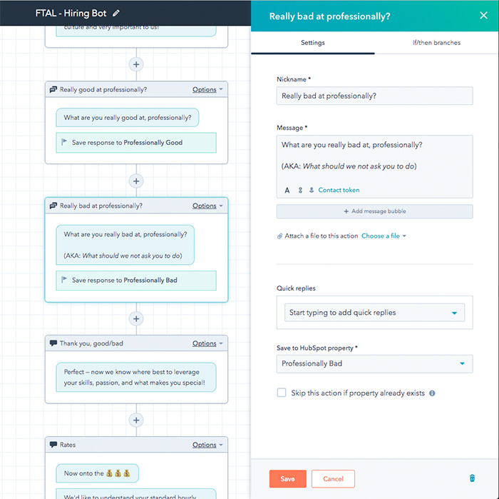 hubspot chatbot