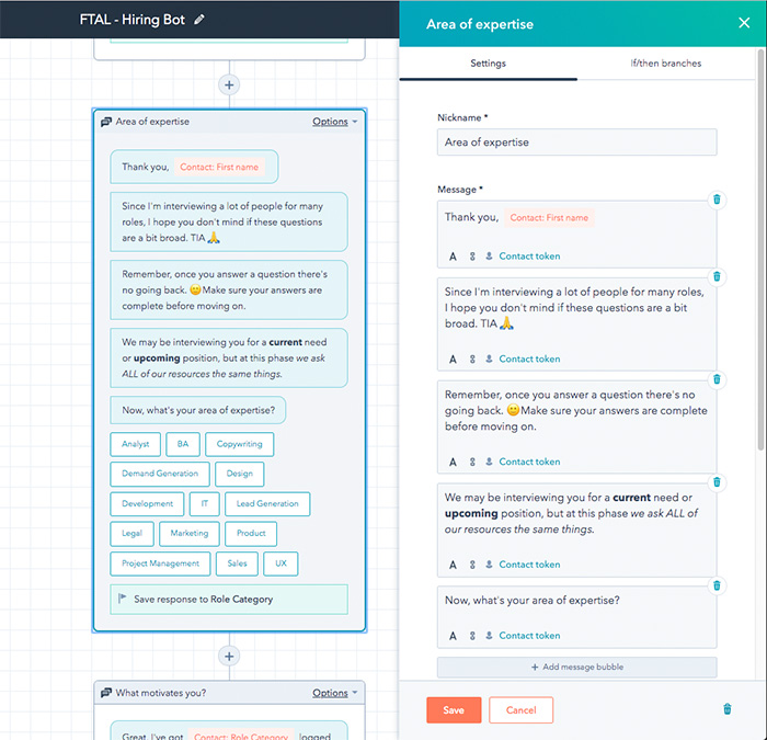 hubspot chatbot